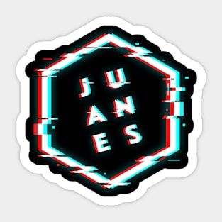 JUANES POLYGON GLITCH Sticker